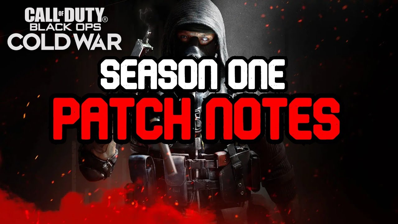 Black Ops Cold War Season One PATCH NOTES