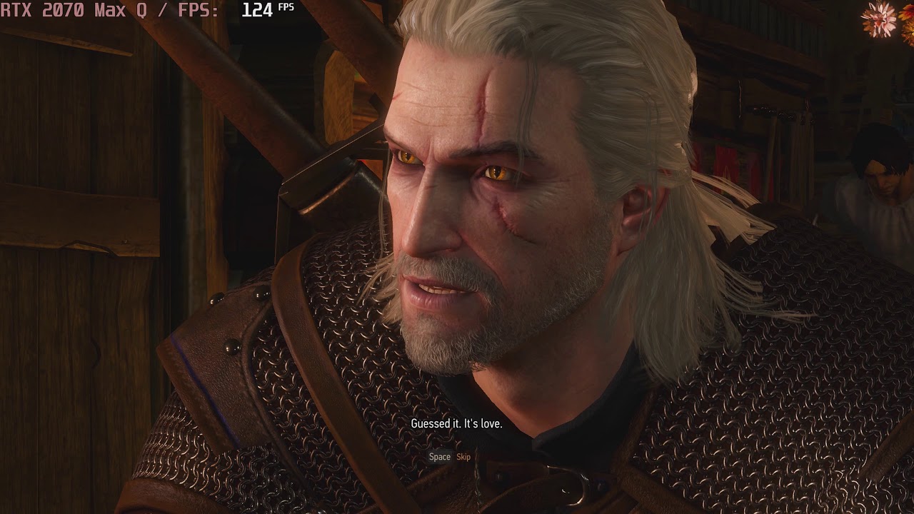 🎮 NVIDIA GeForce RTX 2070 Max-Q - The Witcher 3 gameplay benchmarks (1080p)