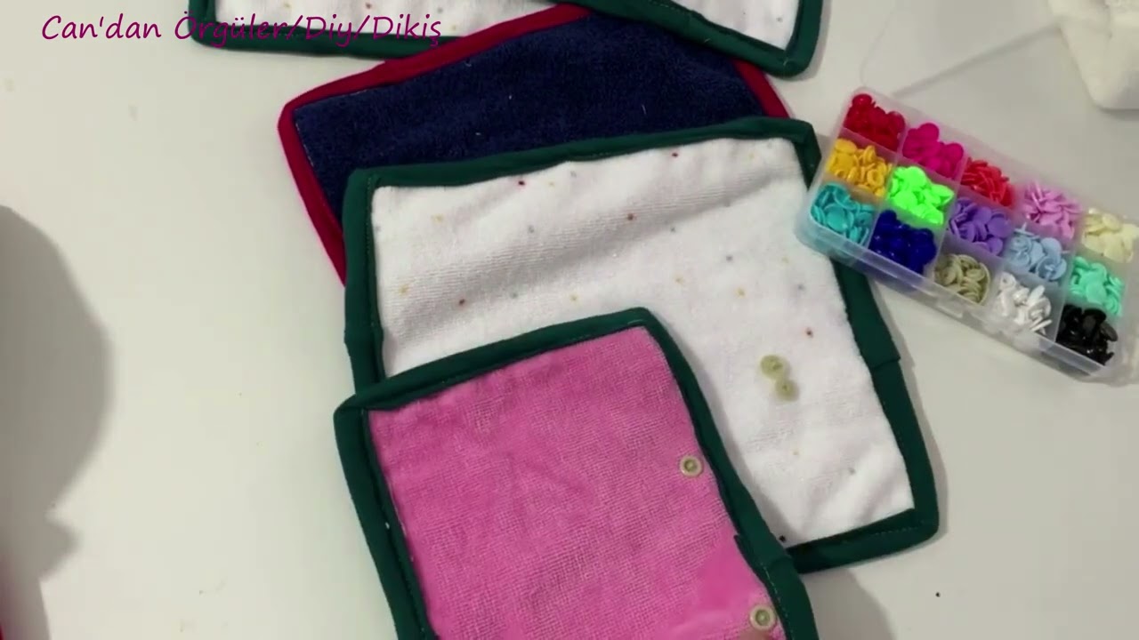 Kağıt Havlu almayı Bırakın !!Eski Havlu ve Penyelerle Çok Kullanımlık Peçete Yapımı #sewingprojects