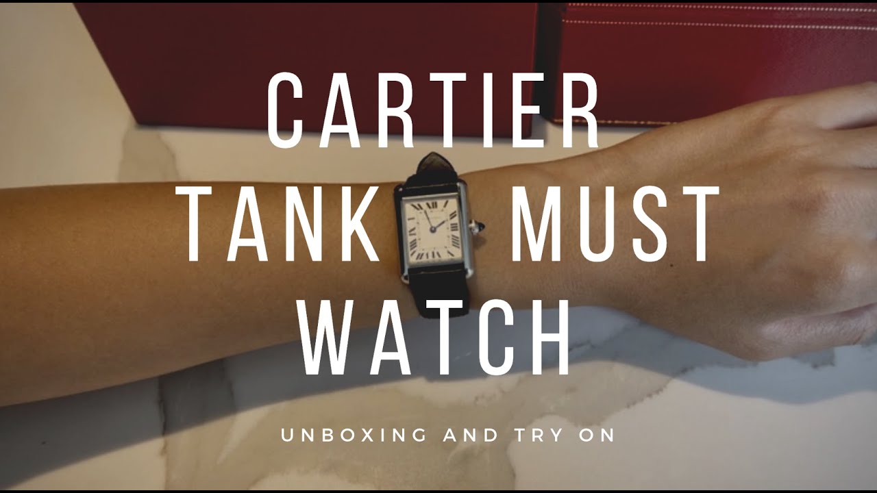 Cartier Tank Must Watch 2021 Unboxing and Try On For Women