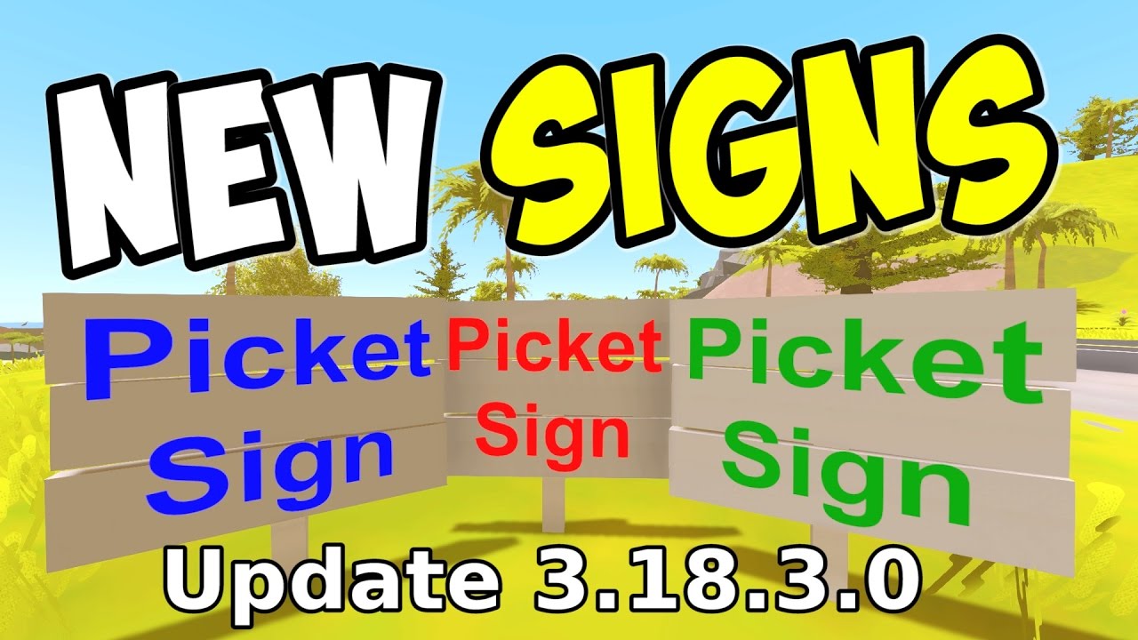 UNTURNED - NEW Picket Signs! How to Activate! (Update 3.18.3.0)