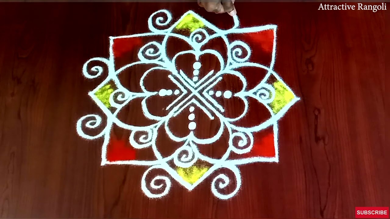 🌟2 Easy 2026🌟Pongal Padi kolam 🌟Padi kolam🌟3 dot Rangoli 🌟Easy Padi Kolam @AttractiveRangoli11