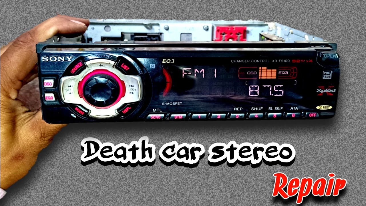 sony car stereo system for car front panel not working repair