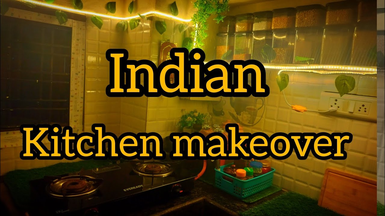 😍Indian kitchen makeover under budget friendly...#youtubevideos #kitchenmakeover #subscribe #viral 