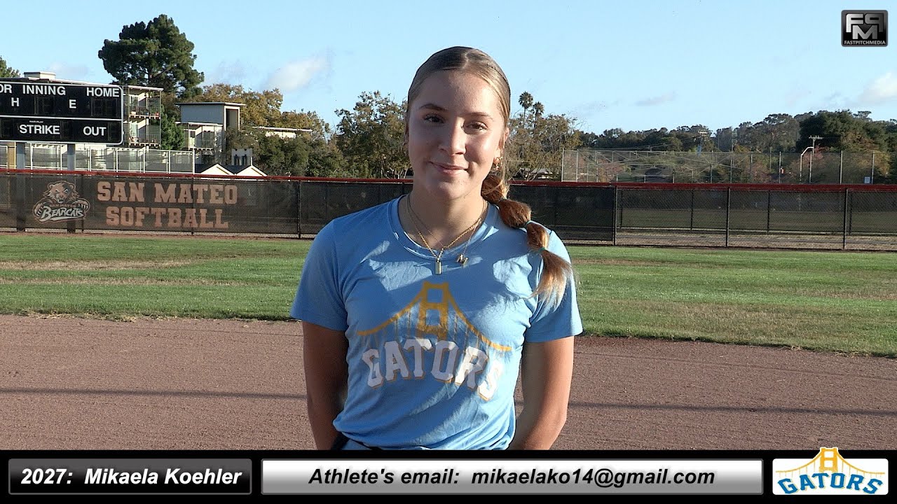 2027 Mikaela Koehler 3.8 GPA - Catcher & Third Base Softball Recruiting Video - Golden State Gators 