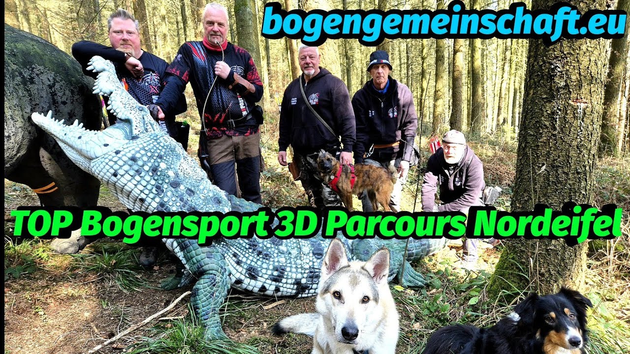 TOP Bogensport in der Nordeifel. bogengemeinschaft.eu. 3D Parcour mit traumhaften Zielen. Extrem💯🏹🏹🏹