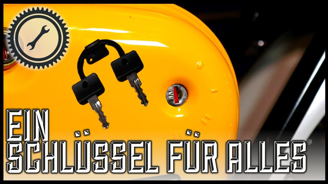Simson Sicherheitsschloss - Einbau und Verkabelung