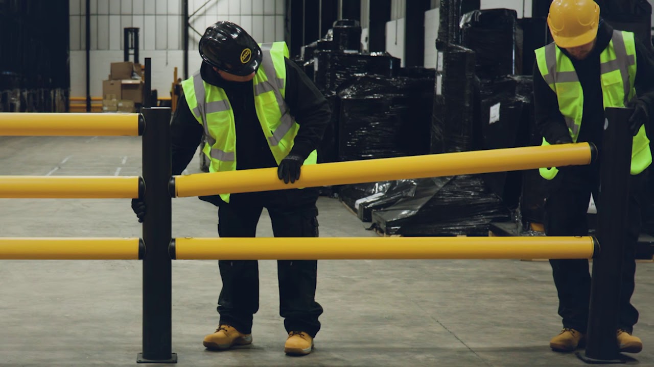 A-SAFE | Монтаж iFlex Pedestrian Safety Barrier 3 Rail
