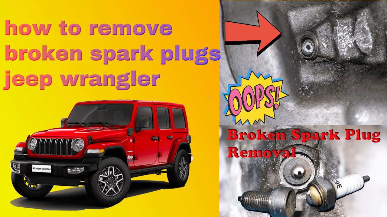 Como cambiar bujías rotas de jeep Wrangler - How to change broken Jeep Wrangler spark plugs