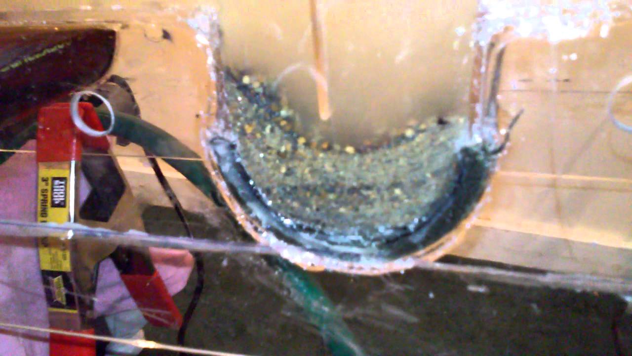 Ohio Gold Prospecting (new DIY underflow gold sluice build / round 2 / test case 5) Jan. 2016