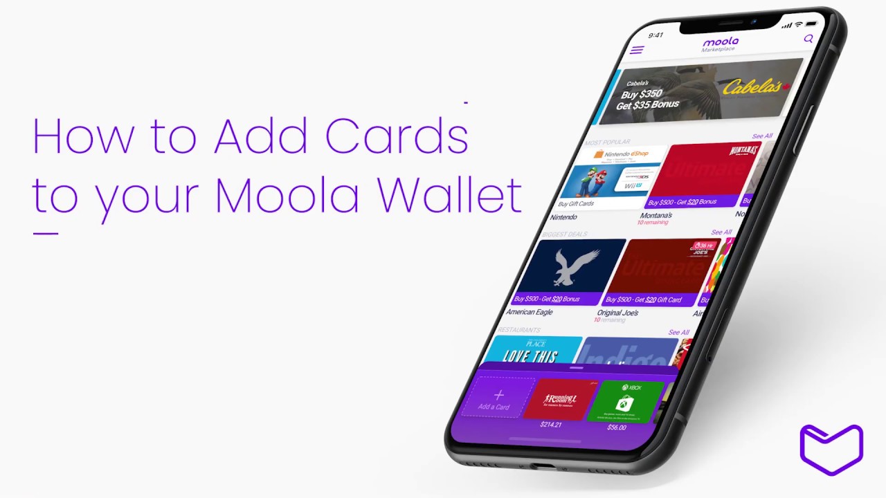 How to Add a Card to your Moola Wallet