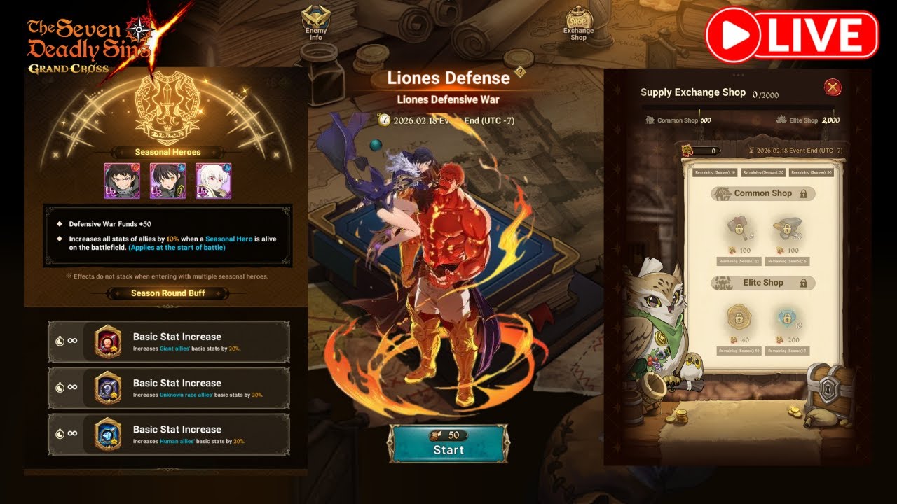 Liones Defense War, Easiest Best Content, No Grinding, Generous Rewards !!!   [7DS Grand Cross]
