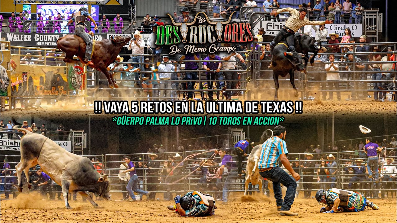 !!VAYA 5 RETOS EN LA ULTIMA DE TEXAS!! GÜERO PALMA LO PR¡VÓ| 10 TOROS | Destructores Hempstead TX 25