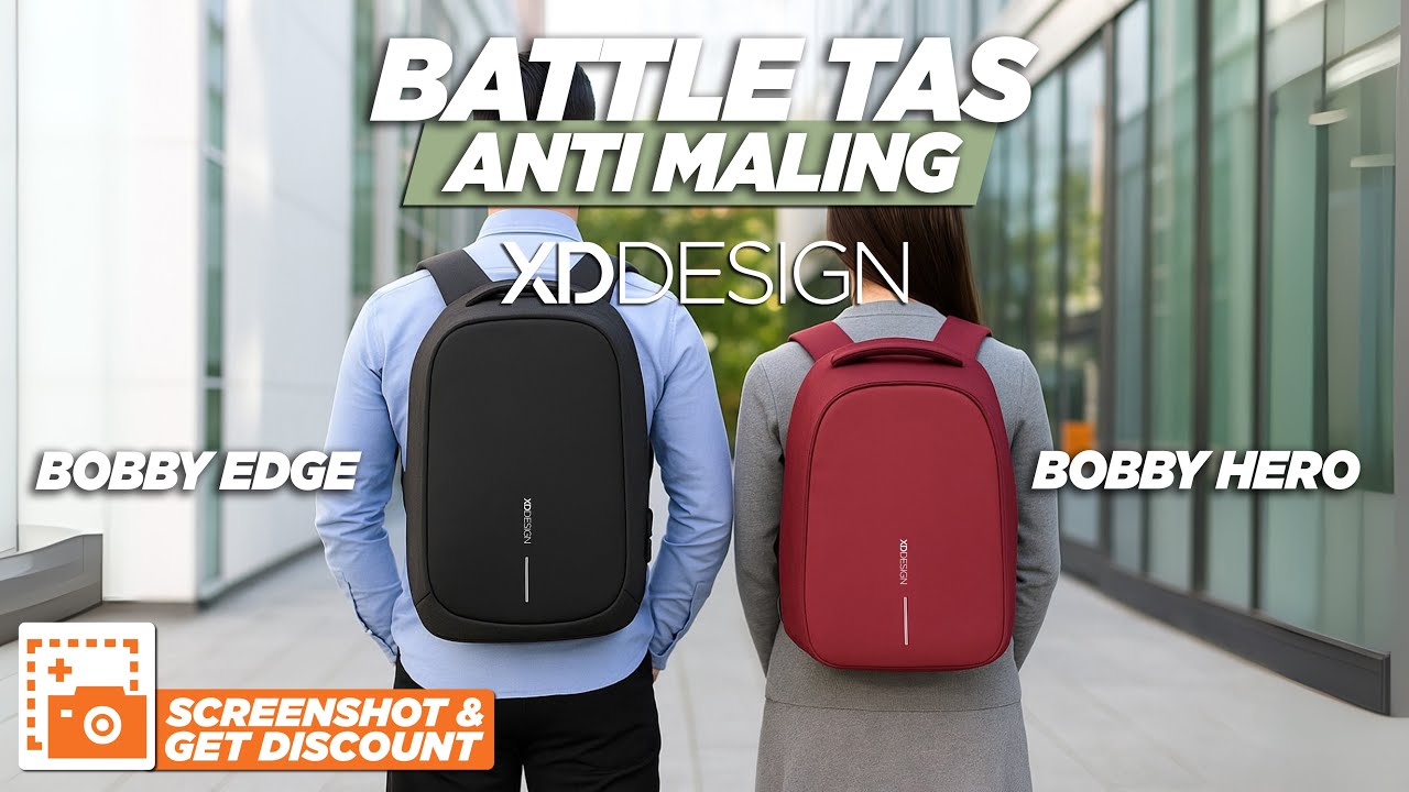 REKOMENDASI TAS ANTI MALING, BOBBY HERO VS BOBBY EDGE (MANA YANG LEBIH ANTI MALING?)