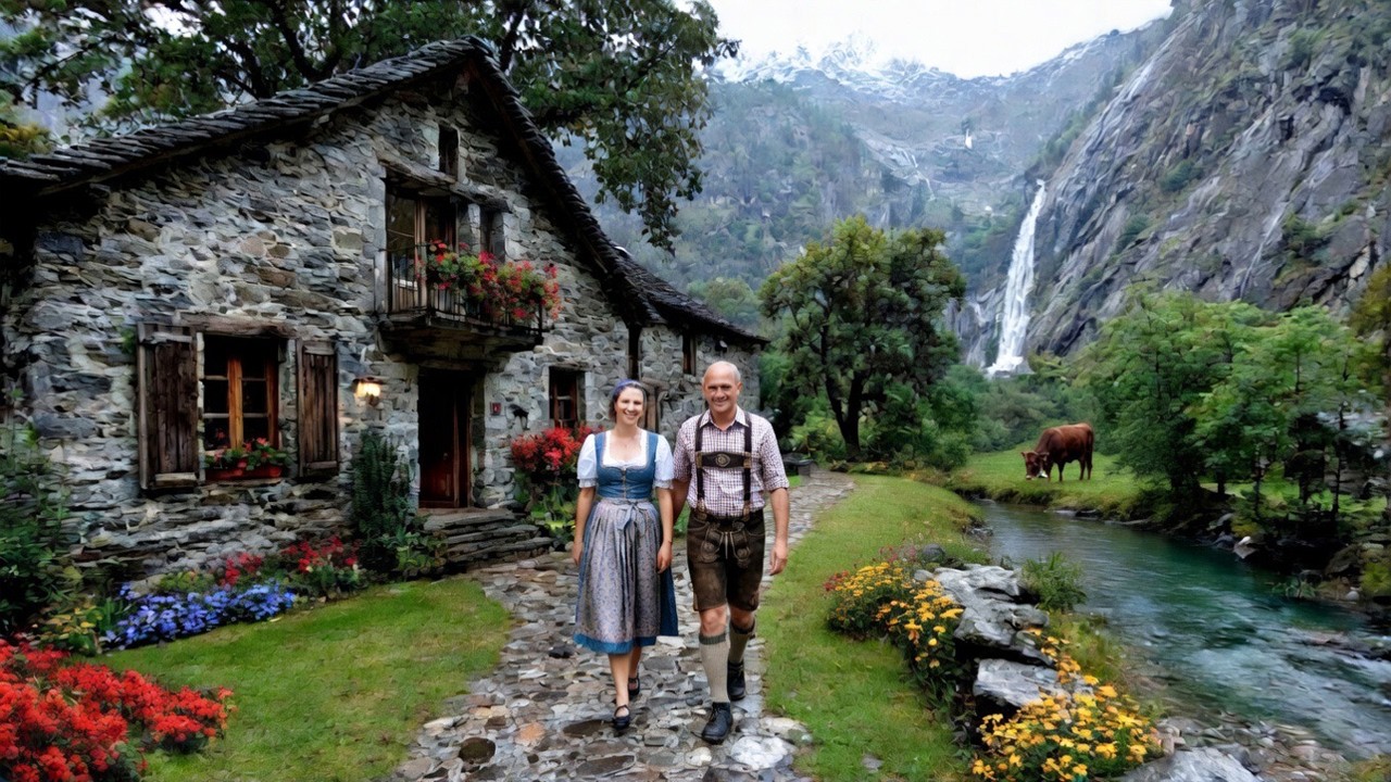 How do People live in Swiss Alpine villages? These 3 stone villages left me speechless