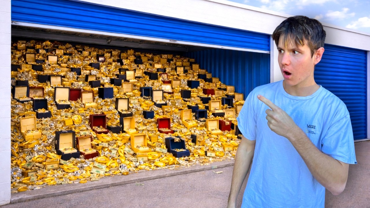 I BOUGHT HER ABANDONED STORAGE UNIT FULL OF GOLD!!