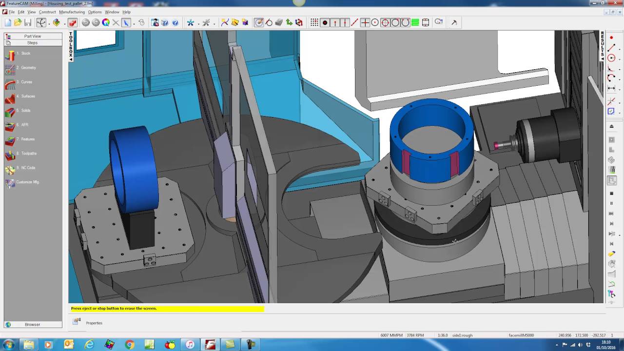 FeatureCAM - Doosan - NHM 6300 - Horizontal Machining Centre