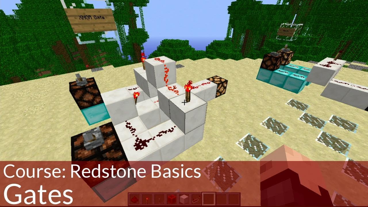 Course: Redstone Basics, Gates