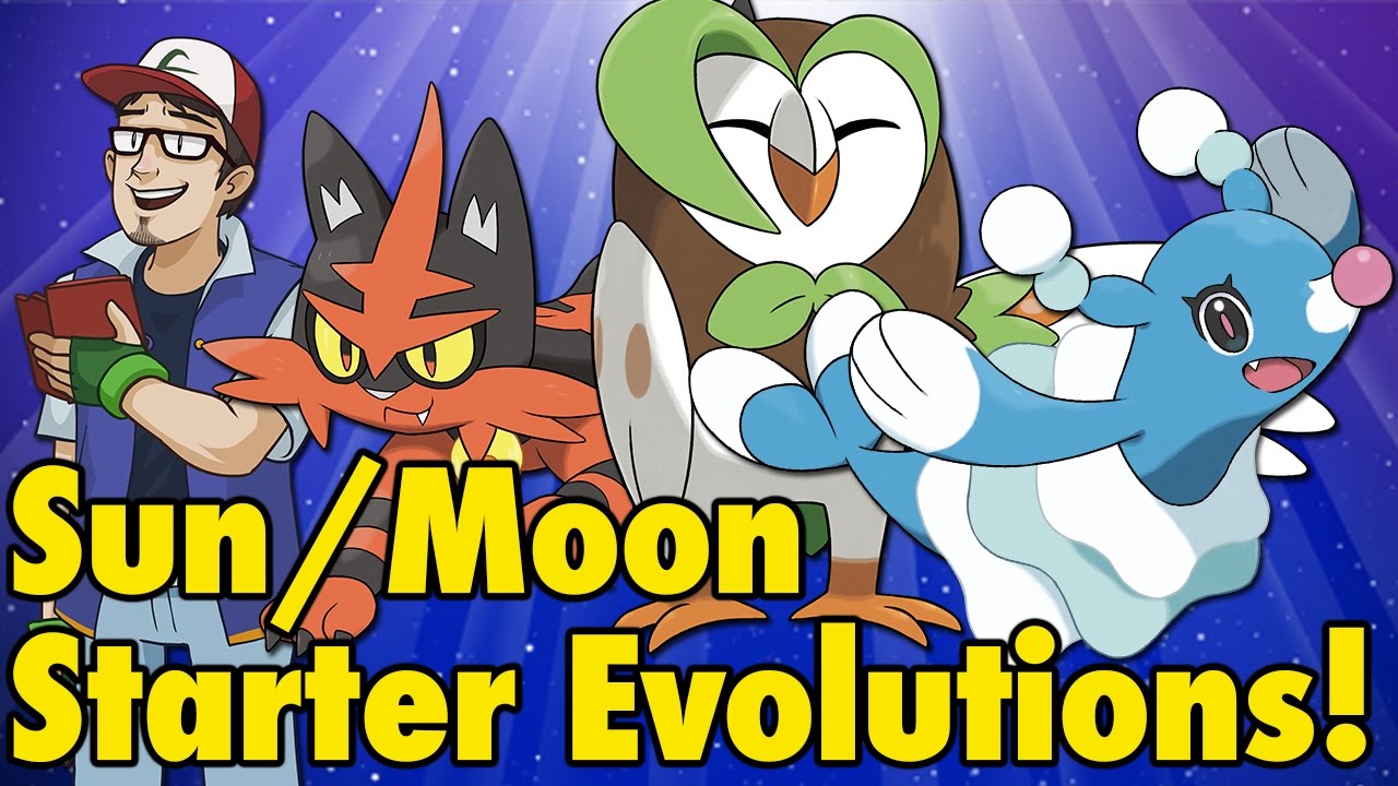 Pok&eacute;mon Sun/Moon Starter Evolutions!