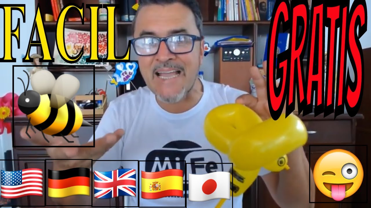 COMO HACER UNA ABEJITA EN GLOBOS LARGOS