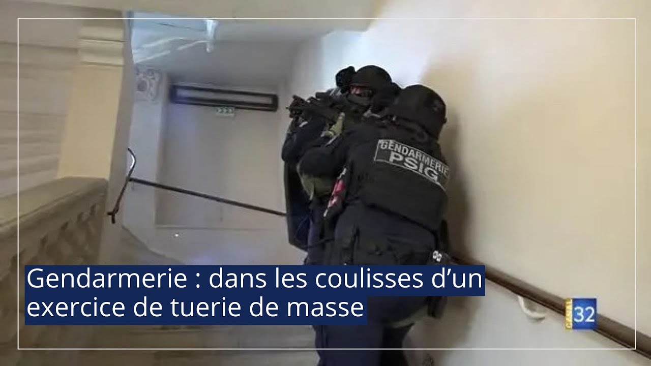 Gendarmerie : dans les coulisses d’un exercice de tuerie de masse JT Canal32 09.03.22
