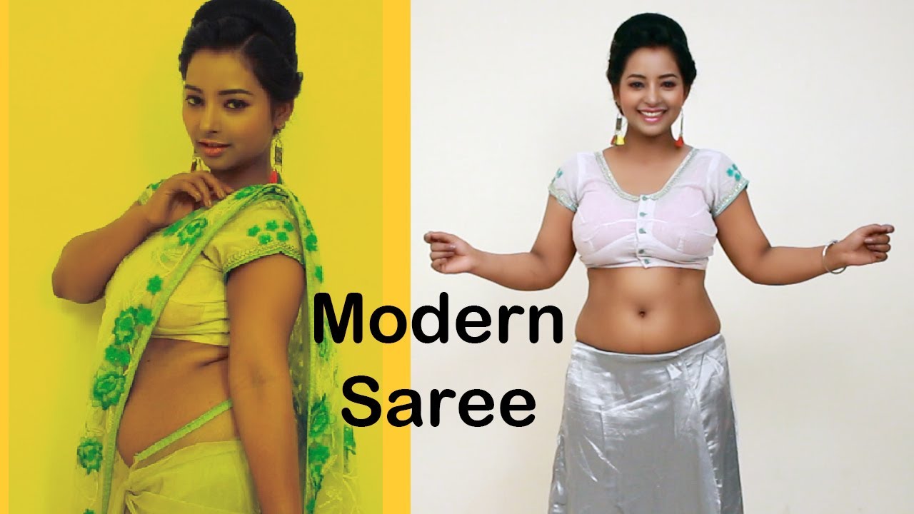 How to wear Modern Saree