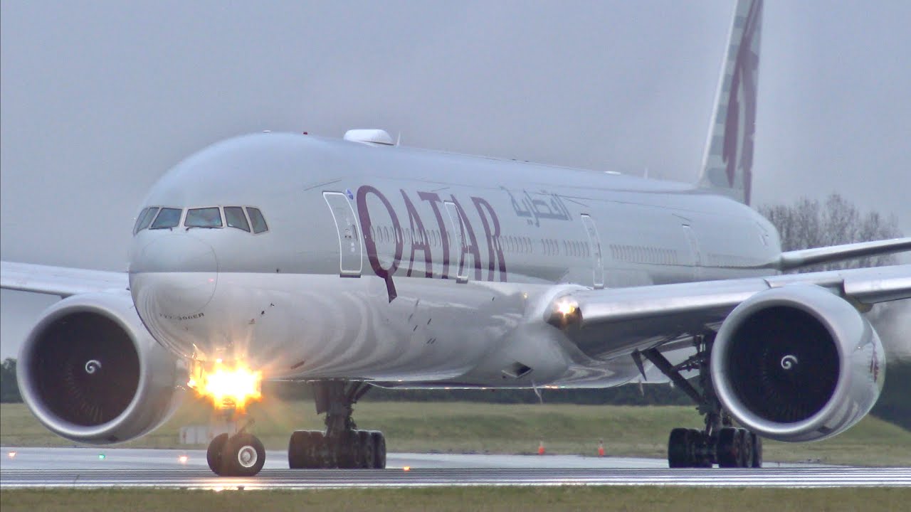 [4K] Plane spotting at Schiphol - Qatar Airways MADNESS! 777, 787, A350 and many more