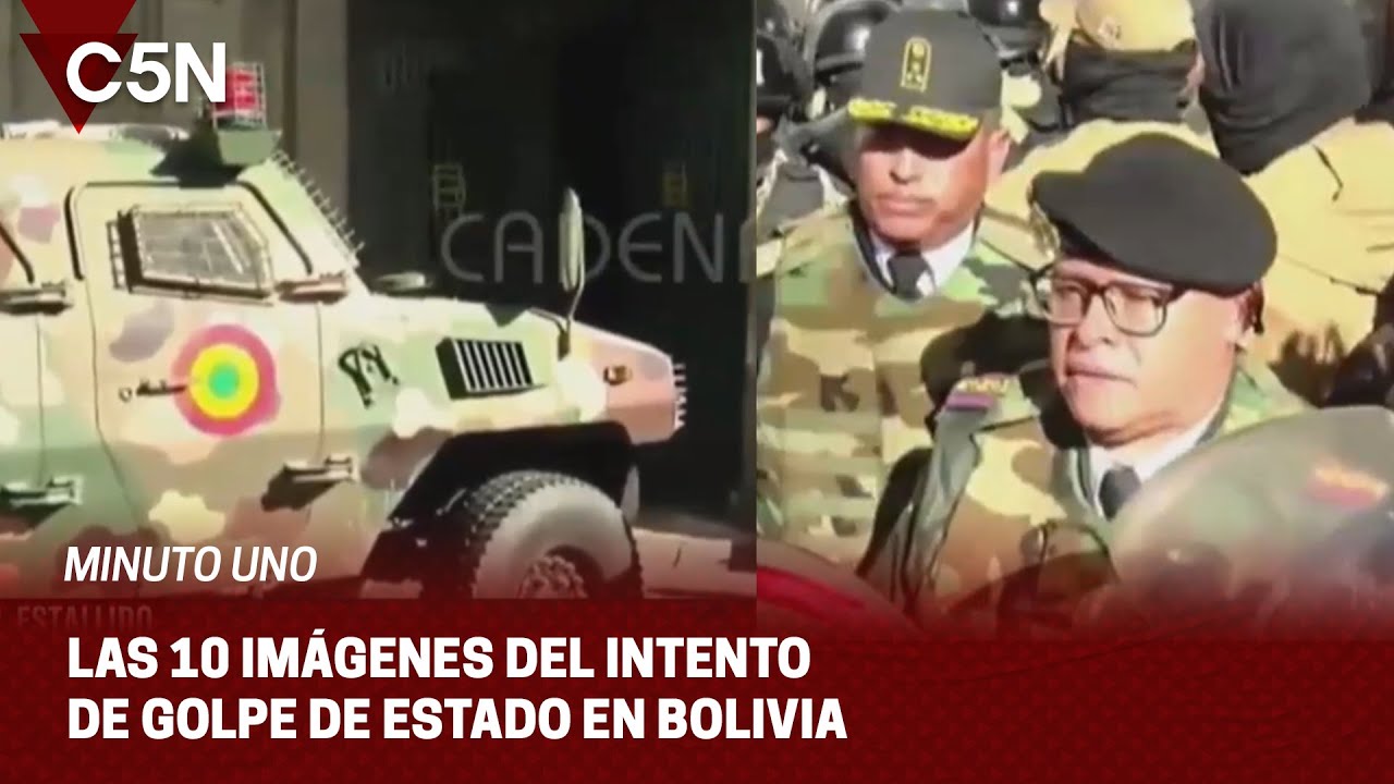 Las 10 IMÁGENES del INTENTO de GOLPE de ESTADO en BOLIVIA