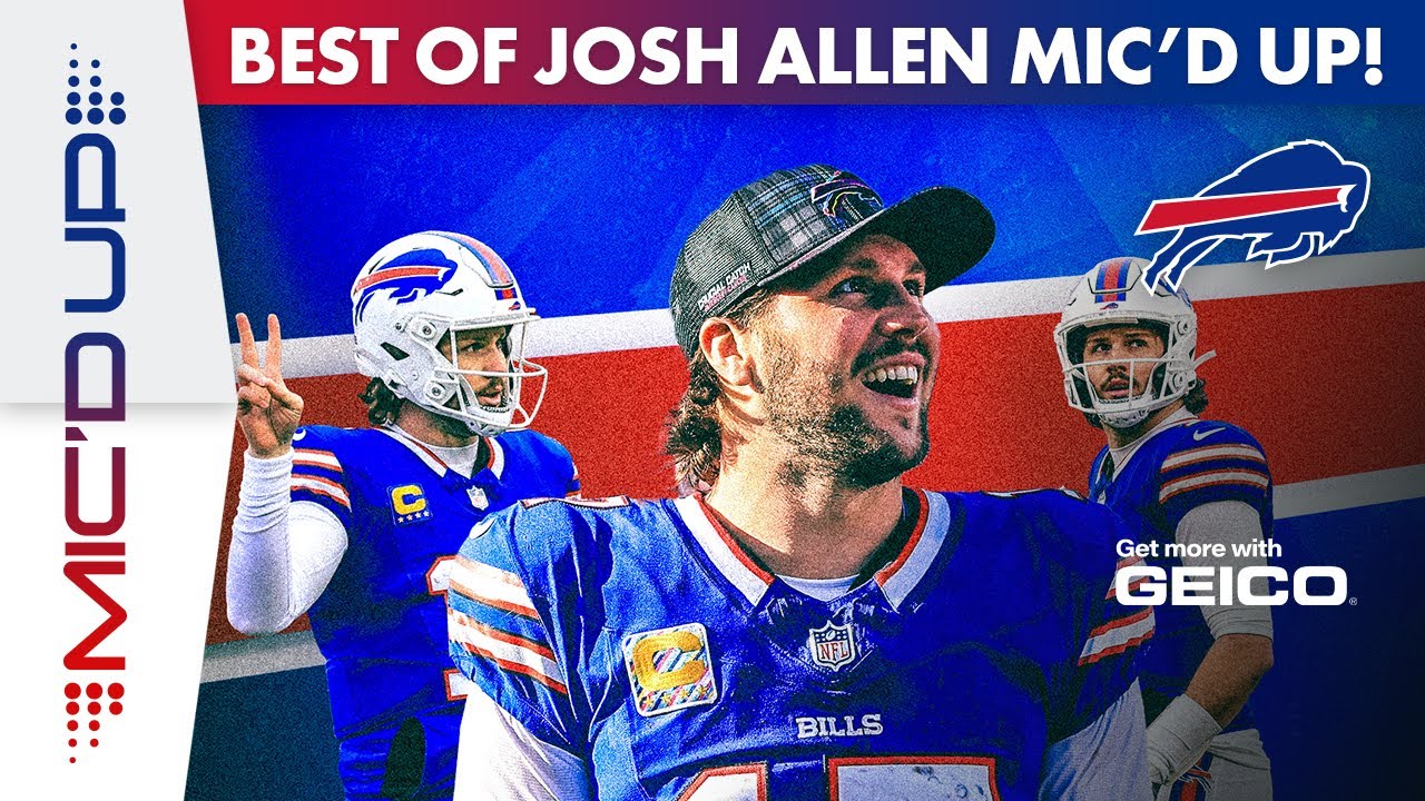 Best Of Josh Allen Mic'd Up Career Compilation! | Buffalo Bills