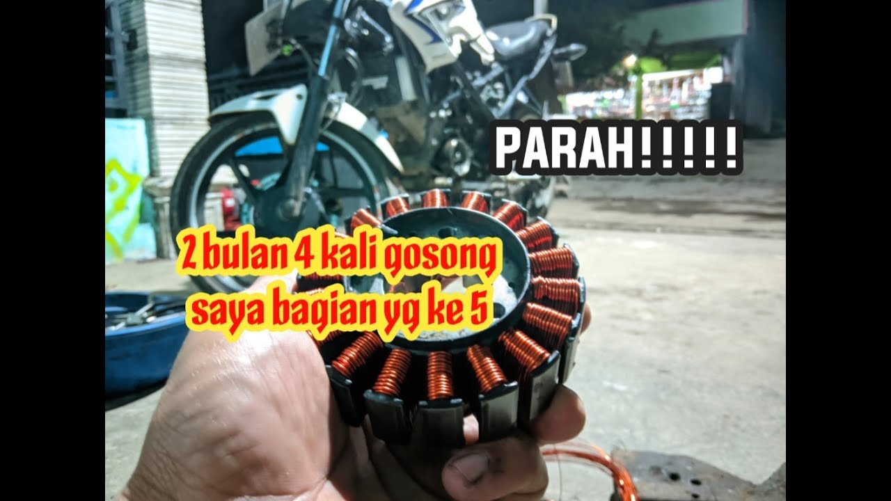 pengapian 3 fase/tutorial gulung spul cb150 r