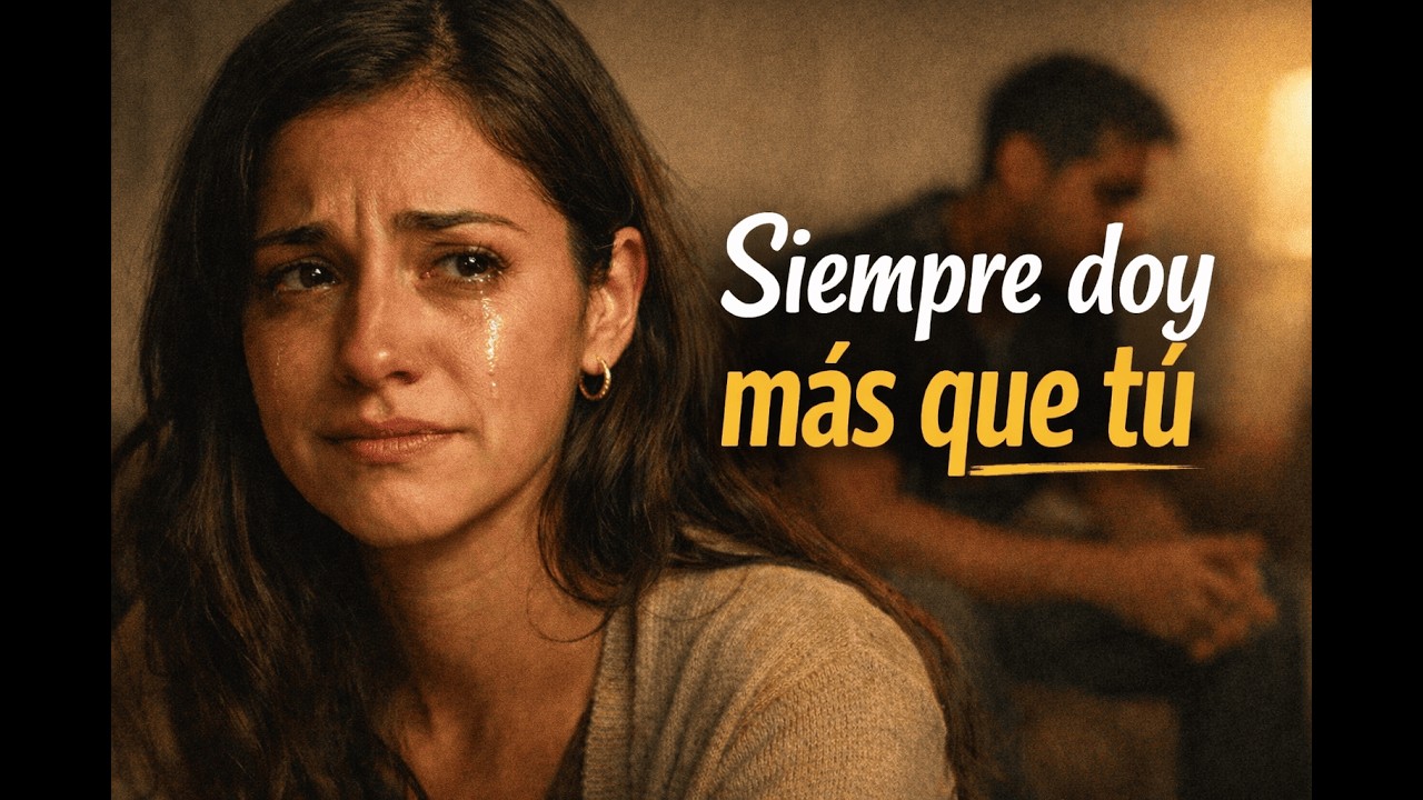 Siempre siento que doy más que tú.