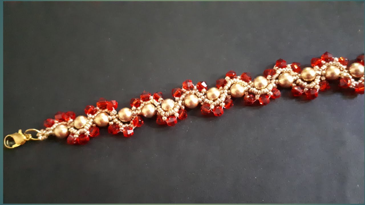 Beaded bracelet,beaded bracelet tutorial,how to make beaded bracelet