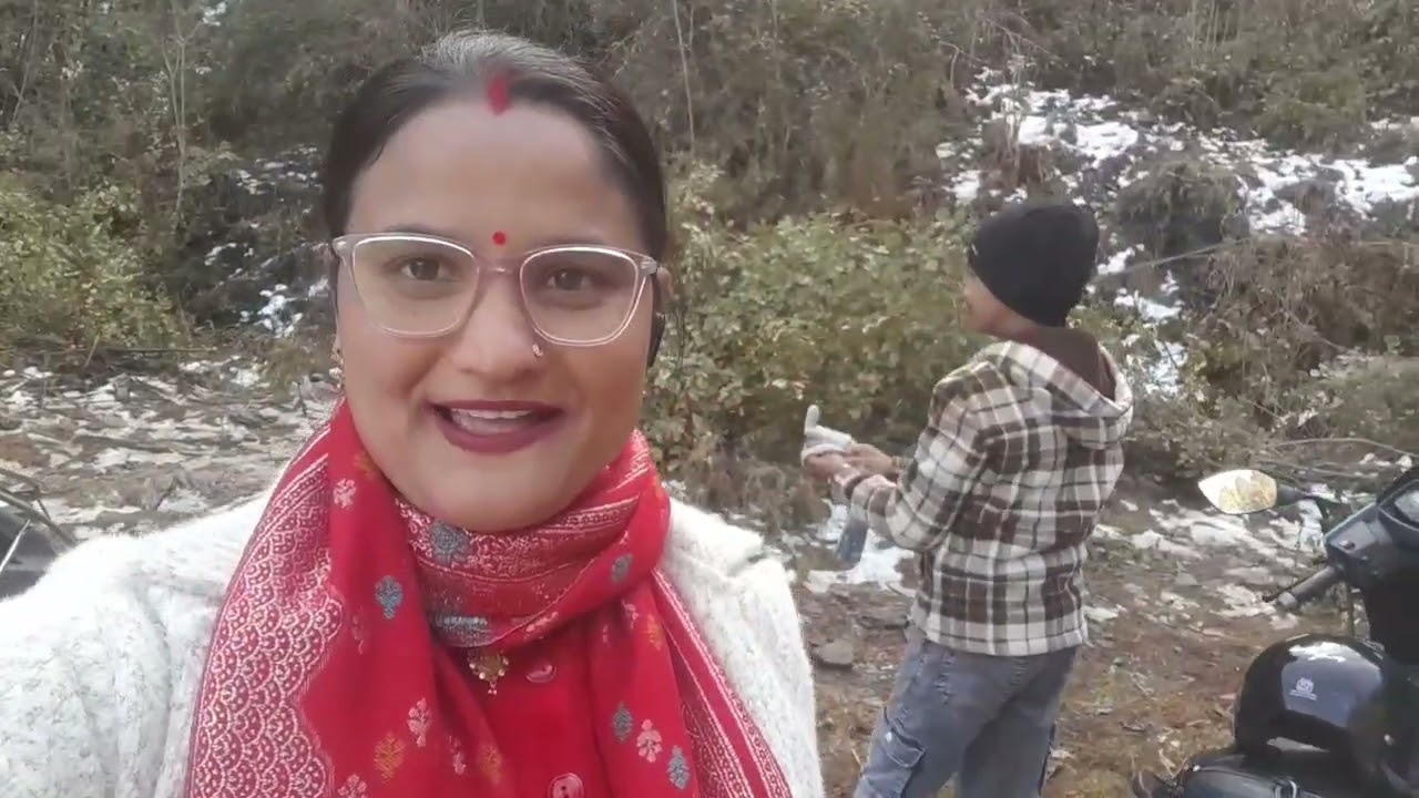 #Minivlog हम गए बर्फ देखने🤩😍😍🤗