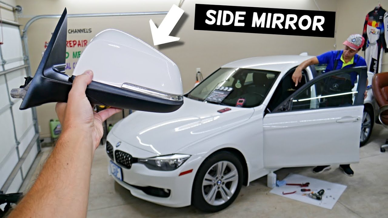 Замена бокового зеркала, снятие дверного зеркала BMW F30 F31 F32 F36 328i 330i 335i 320i 318i 316...