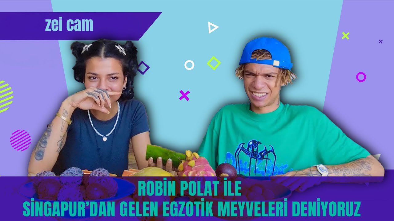 zei cam : @robinpolatt  ile Sinpapur'dan Gelen Egzotik Meyveleri Deniyoruz!
