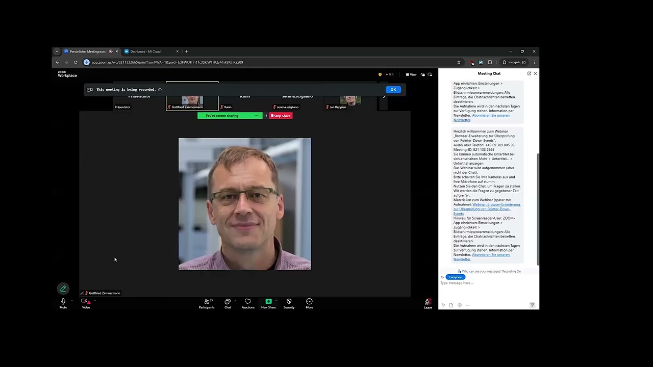 Webinar: Browser-Erweiterung zur Überprüfung von Pointer-Down-Events