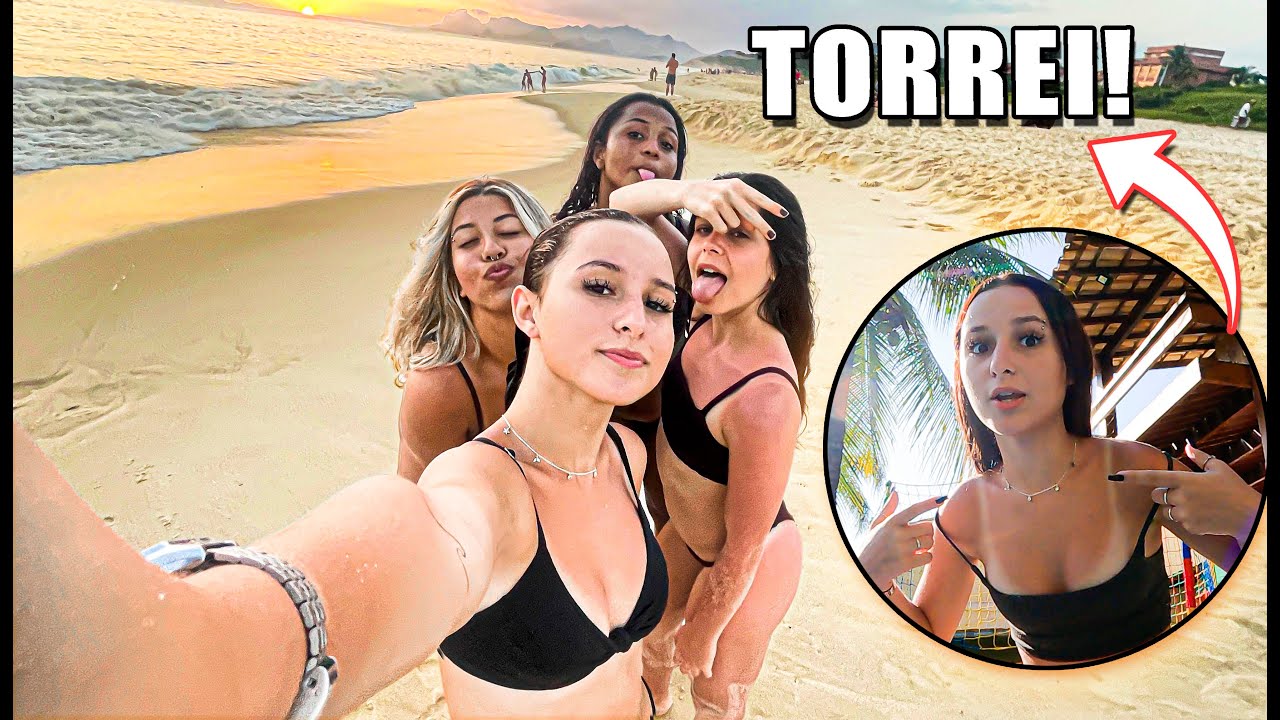 USAMOS O BIQUÍNI DA MINHA COLEÇÃO NA PRAIA!