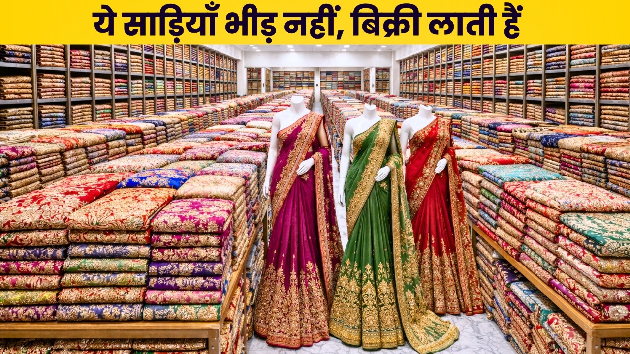 ये साड़ियाँ भीड़ नहीं, बिक्री लाती हैं | saree wholesale market surat | saree manufacturer in surat