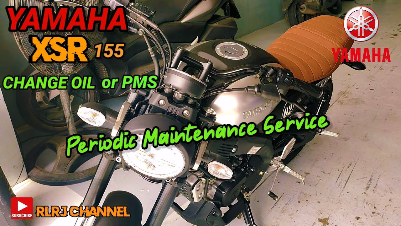 YAMAHA XSR 155 cc 2020 model  change oil or Periodic Maintenance Service (PMS)