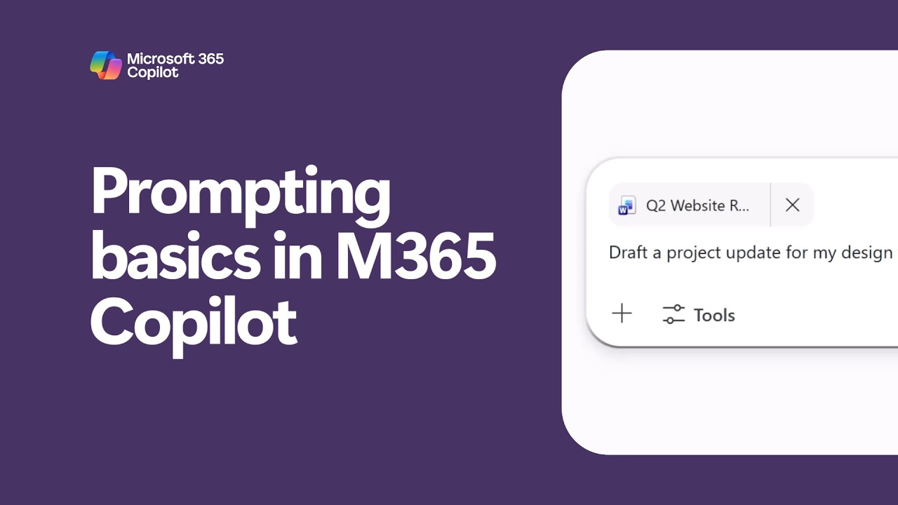 Основы работы с подсказками в Microsoft 365 Copilot