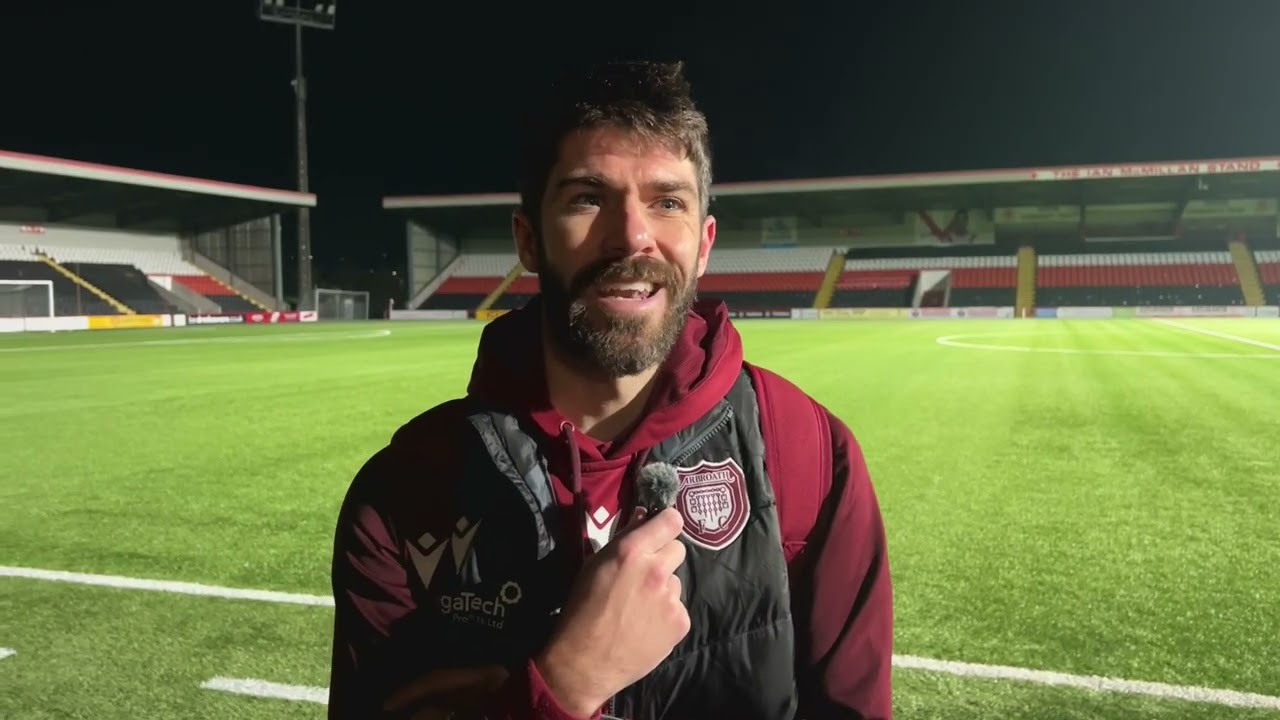Airdrieonians 3-3 Arbroath (4-2 on penalties) - Ryan Flynn - Post Match Interview 