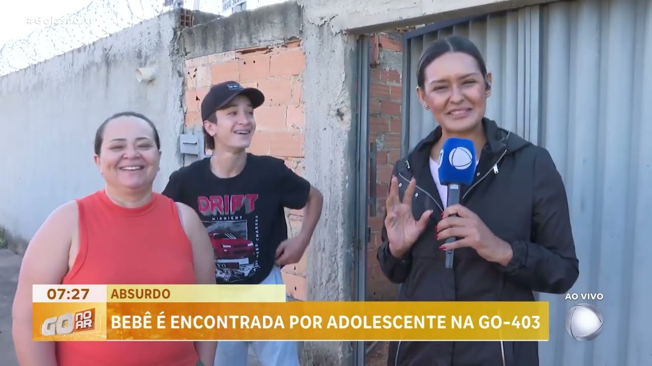 ABSURDO: BEBÊ É ENCONTRADA POR ADOLESCENTE NA GO-403