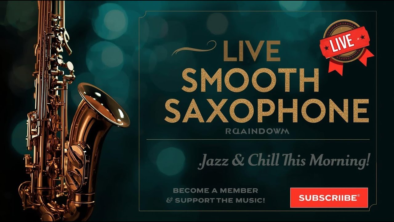 Live Smooth Jazz Saxophone 🎷 Soft Sunrise Music for Relaxing Morning, Coffee & Focus