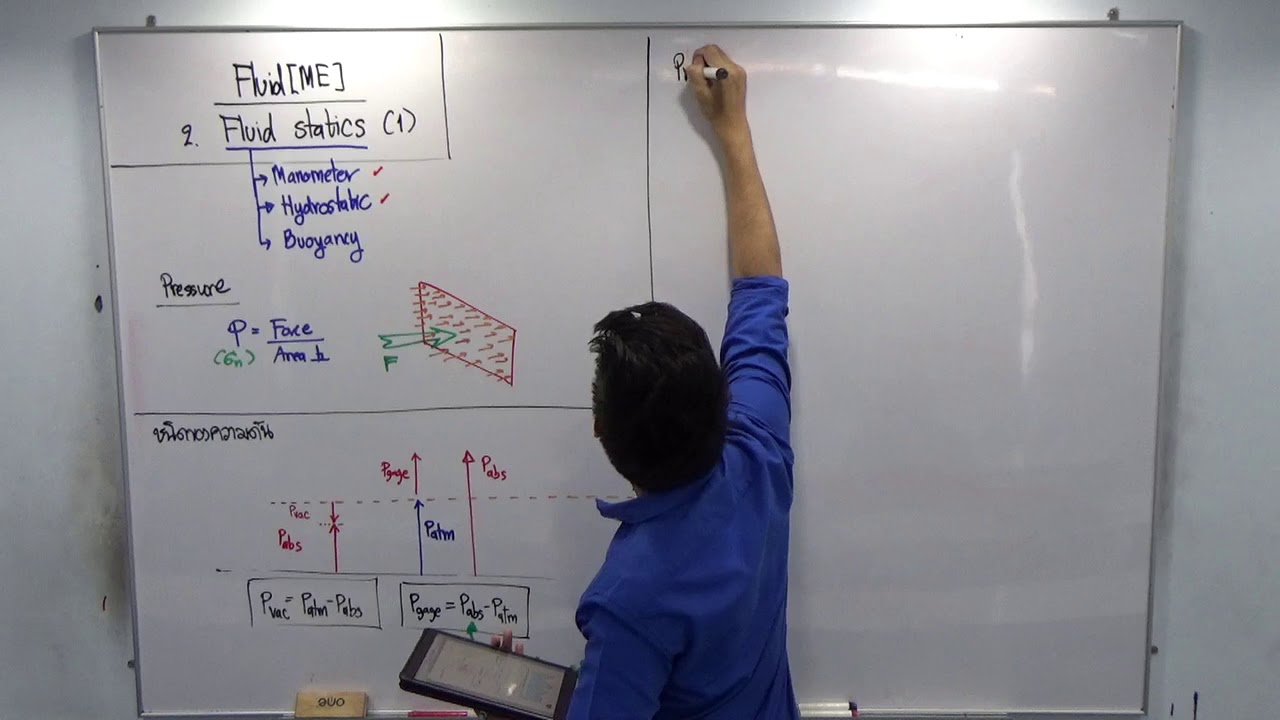 ทดลองเรียนฟรี : Fluid mechanics เรื่อง Fluid statics