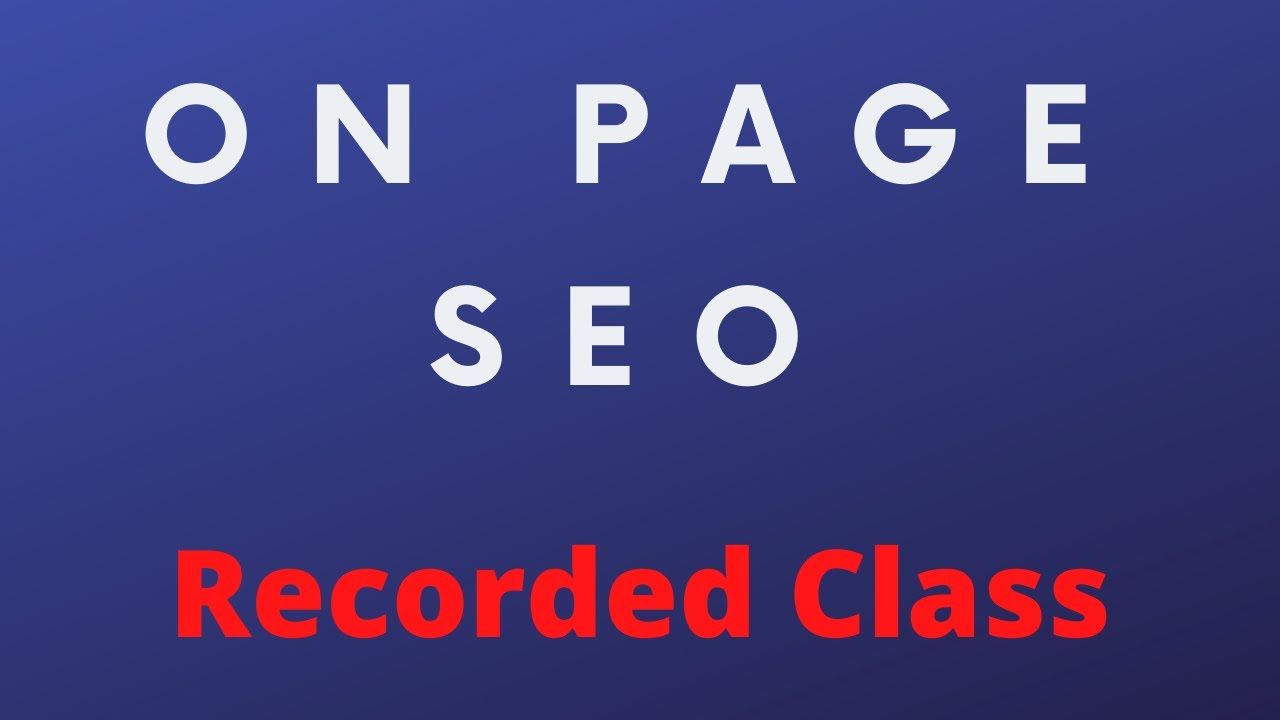 SEO On Page Optimization and Google Verification - Tutorial in Malayalam