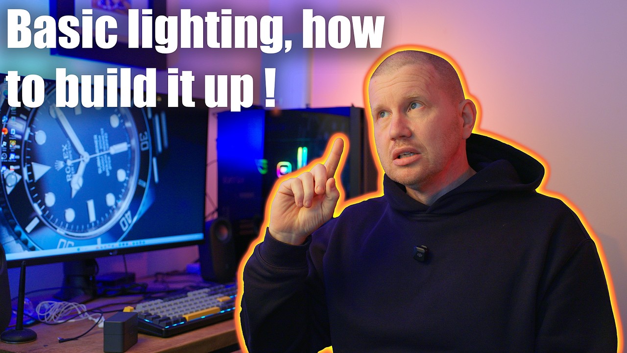 Basic lighting for photography, build it up slowly!