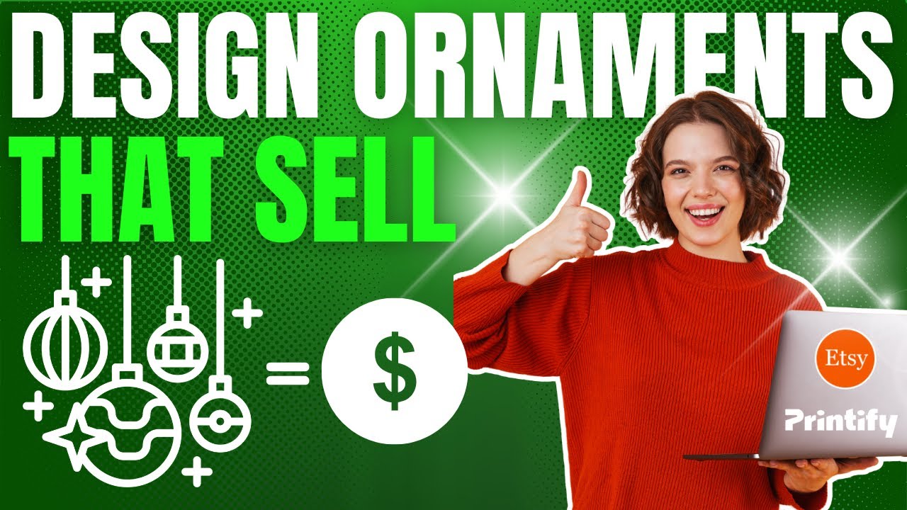 Заработайте на Etsy в это Рождество 🎄 | Урок по печати украшений по запросу