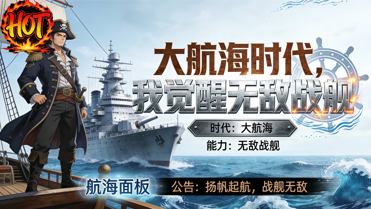 ✨【强推】《大航海时代，我觉醒无敌战舰》第1~60集丨林凡觉醒常人眼中无用的海军指挥旗，遭嘲讽。他暗自惊喜，因自己激活神级系统#穿越 #末世 #异能 ##动态漫画# 漫野推文
