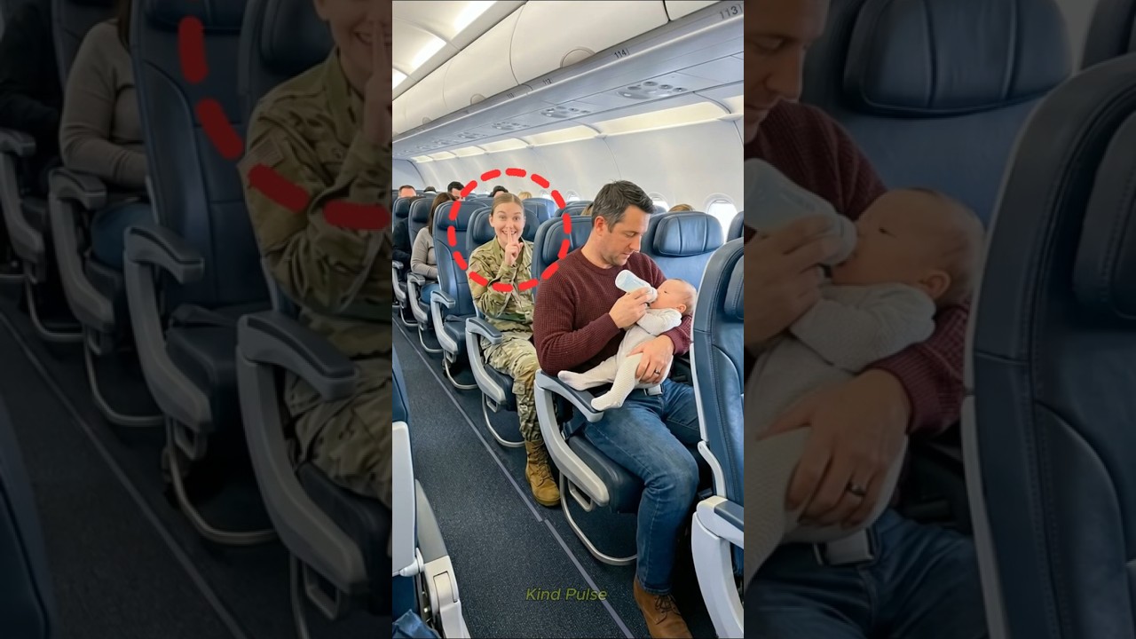 Man Reports Passenger Kicking His Seat Then Realizes She's His Wife #shorts #kindness