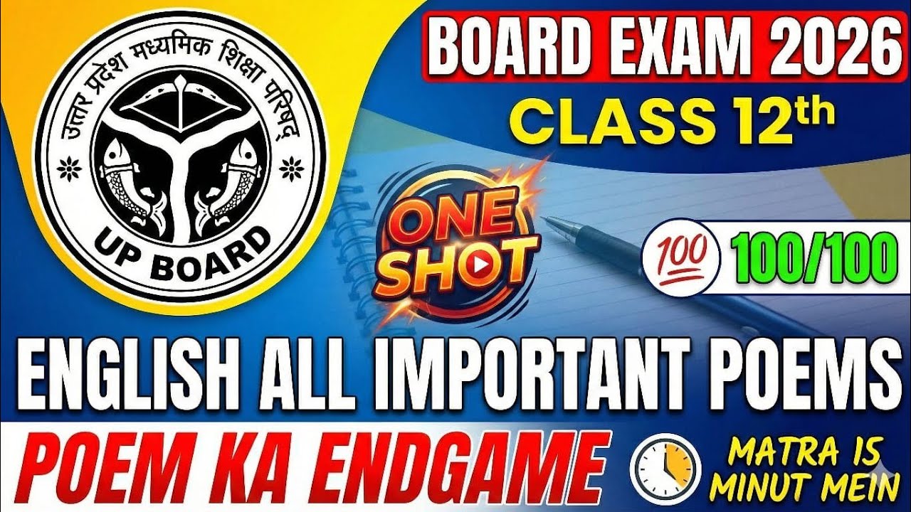English Class 12 Most Important Central Idea 2026 UP Board || LkC study hub 🔥💯 